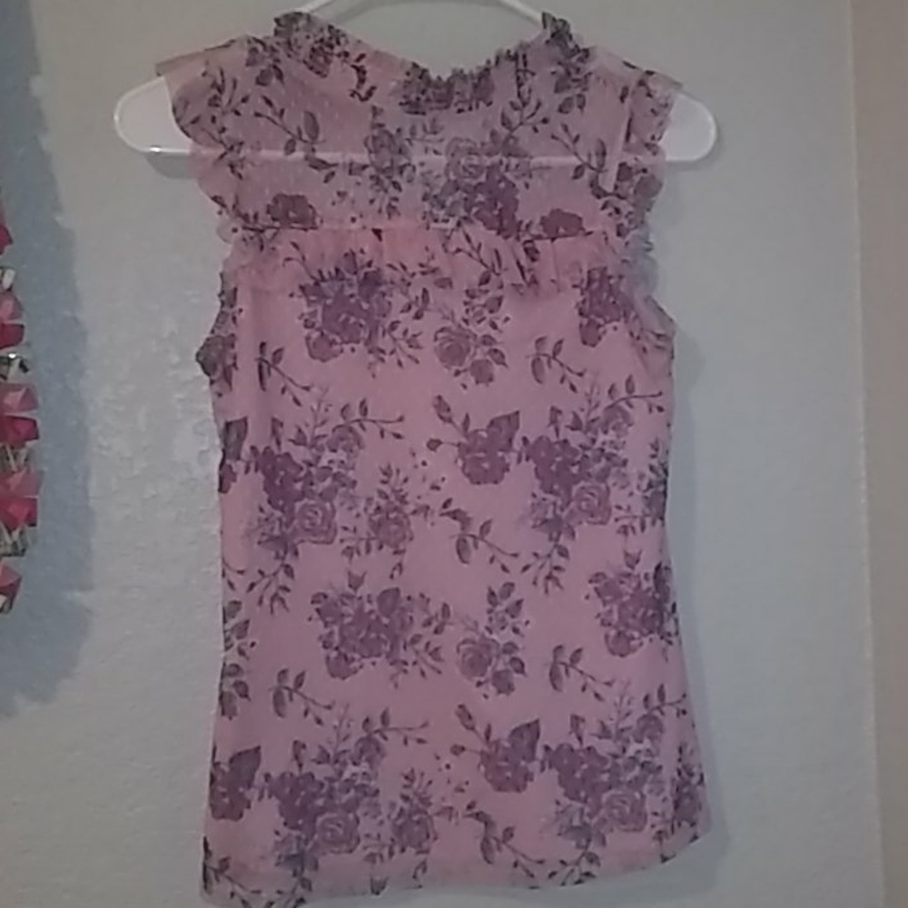 Pink flower shirt